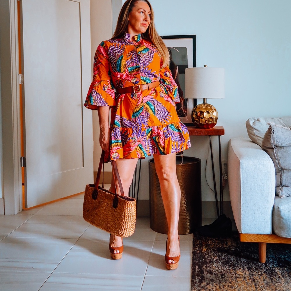 Farm Rio printed mini dress